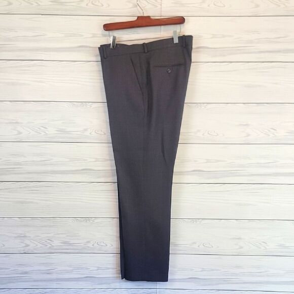 Perry Ellis Portfolio Modern Fit Flex Trousers Grey Mens Size 36"X32" - Picture 1 of 13